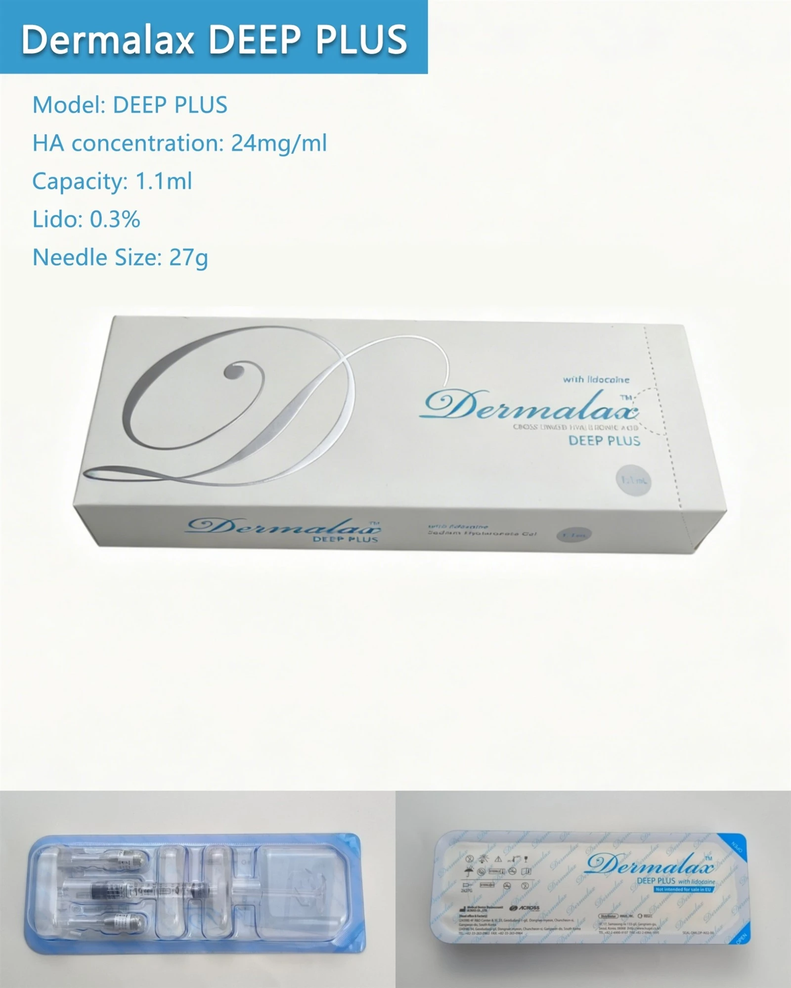 Premium Dermalax Hyaluronic Acid Dermal Filler for Facial Enhancement 8 Premium Dermalax Hyaluronic Acid Dermal Filler for Facial Enhancement 8